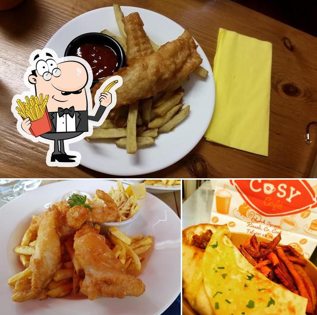 Order French-fried potatoes at Cosy Café