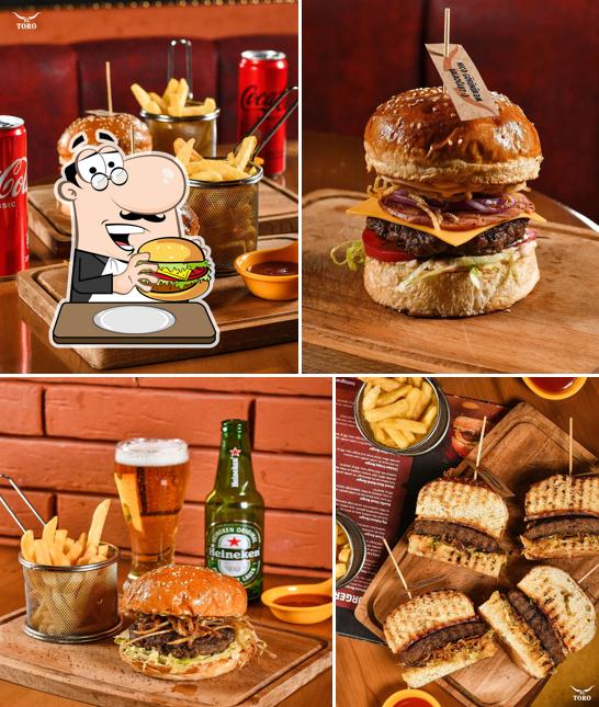 Hambúrguer em El Toro Burger