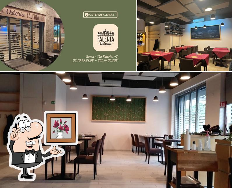 Dai un'occhiata agli interni di Osteria Faleria