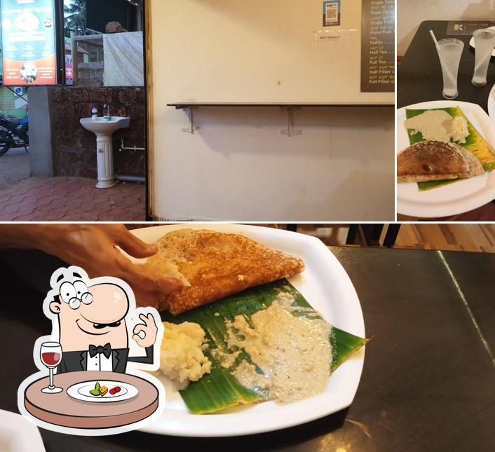 This is the photo depicting food and exterior at H & H Aahara - Davangere Benne Dosa Tatte Idli Paddu Alvekodi Kumata