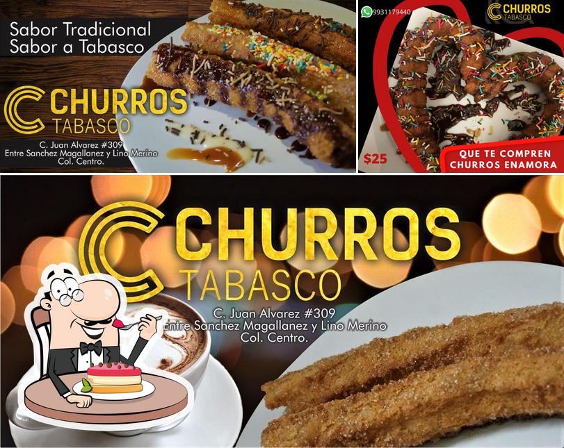 Churros Tabasco provides a selection of desserts