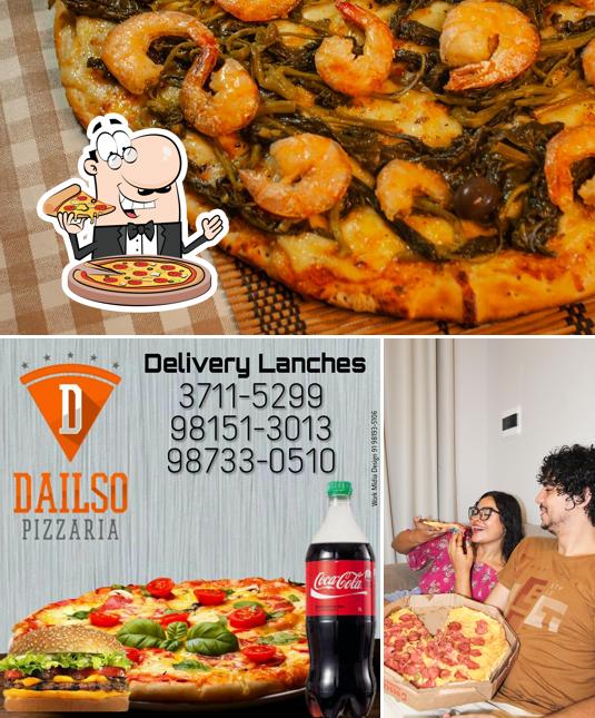 Peça pizza no Dailso Pizzaria - Tiradentes