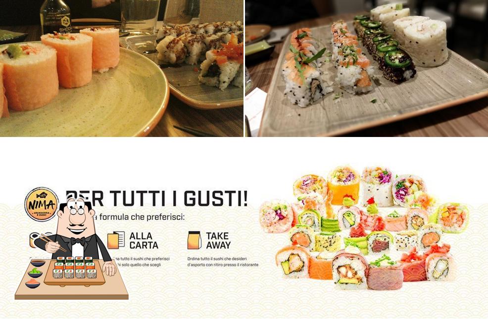 Prova le varie opzioni di sushi