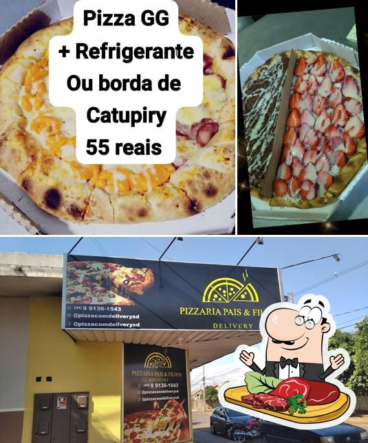 Peça refeições de carne no Pizzaria PAIS & FILHOS DELIVERY