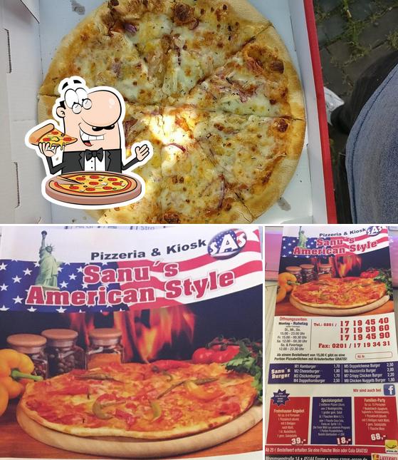 Kostet eine Pizza bei Pizzeria Sanus American Style