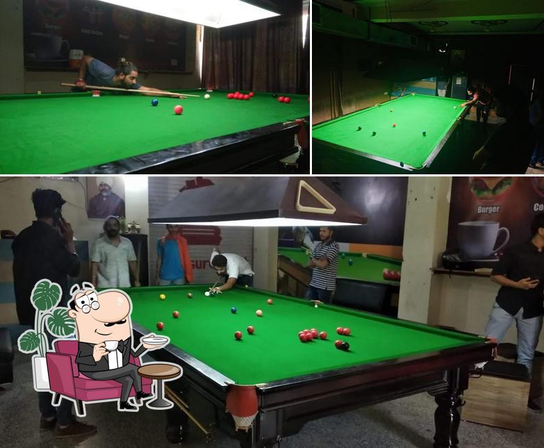 The interior of Billiard Cafe