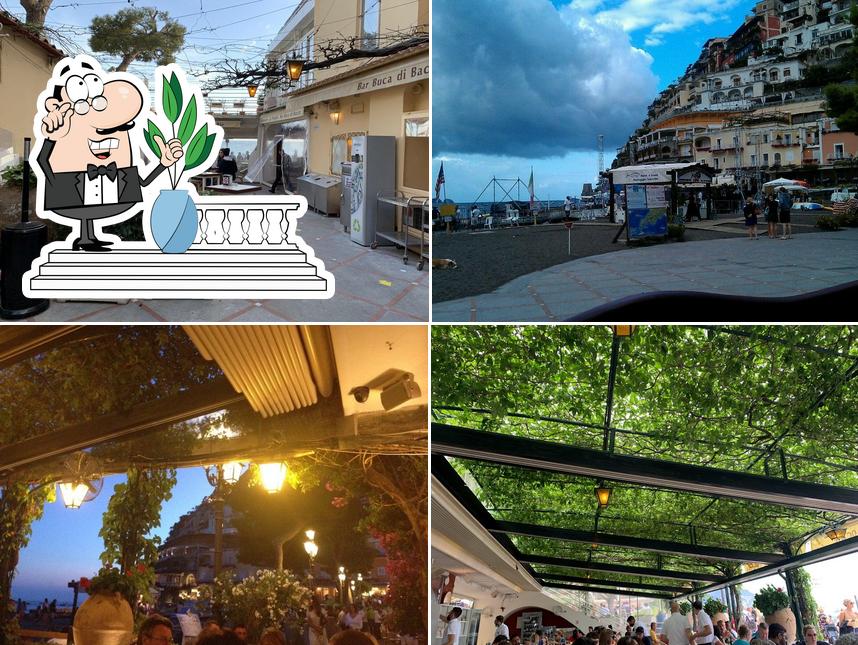 Curiosa tra la parte esterna di La Pergola