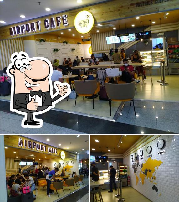 See this picture of Airport Cafe