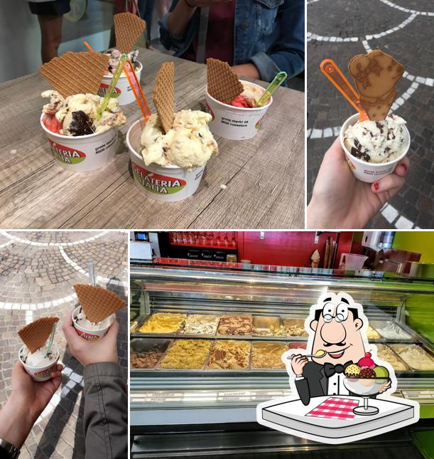 Gelateria Italia offre une sélection de plats sucrés