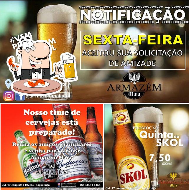 Peça um copo de cerveja leve ou escura