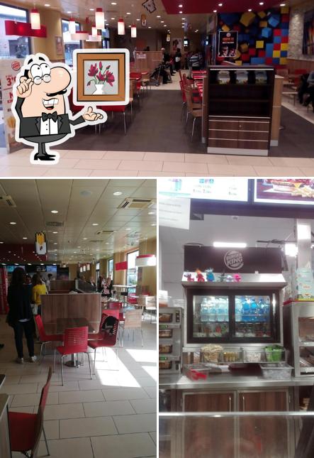 Gli interni di Burger King