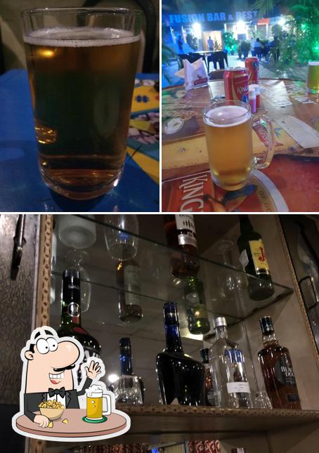 Fusion Bar And Restaurant offers a range of beers