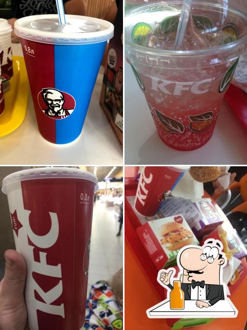 "KFC" предлагает большой выбор напитков
