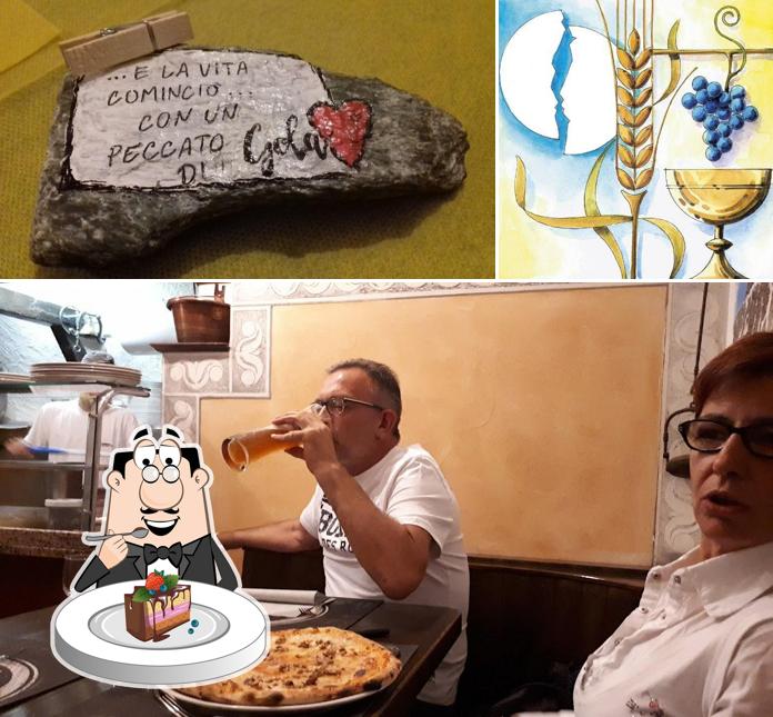 Torta al cioccolato al Vecchia Osteria, Ristorante e Pizzeria