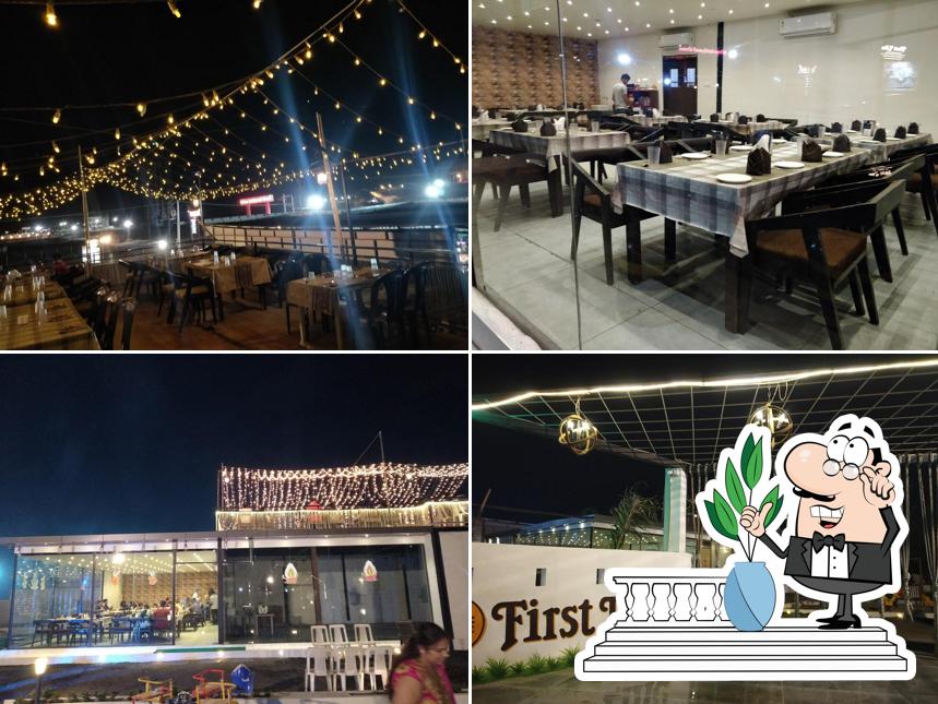 The image of First Like Cafe’s exterior and interior