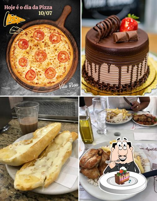 Bolo de chocolate em Padaria Vila Rosa