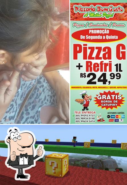 Look at the photo of Pizzaria Bom Gosto