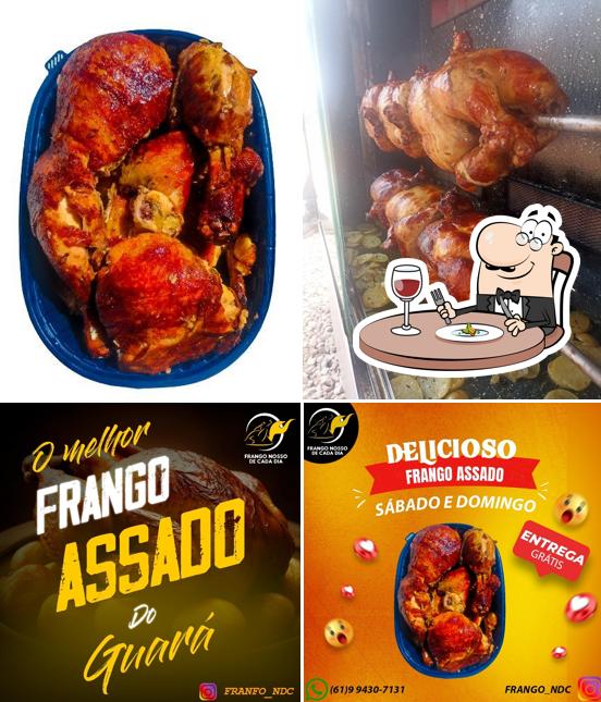 Comida em Frango Assado Frango Nosso de Cada Dia