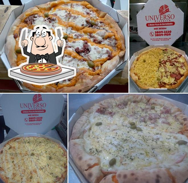 Peça pizza no Pizzaria universo pizza gigante