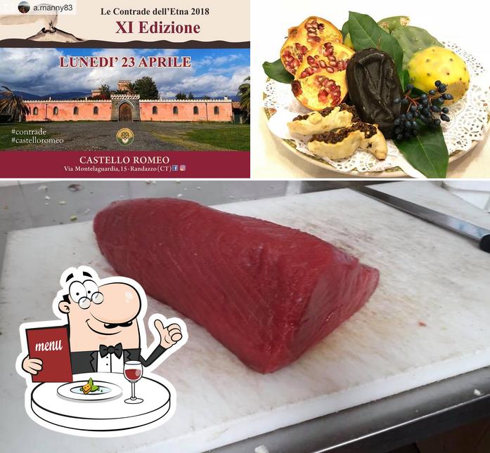 Dai un’occhiata alla immagine che raffigura la cibo e esterno di Castello Romeo