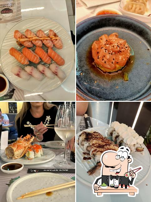 Prenditi le diverse opzioni di sushi
