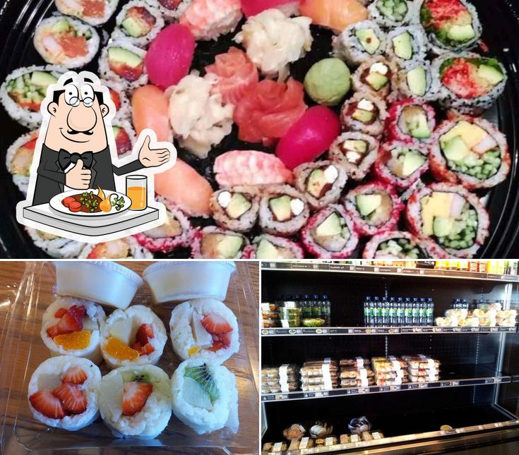 Nourriture à Sushi Shop Montée Paiement
