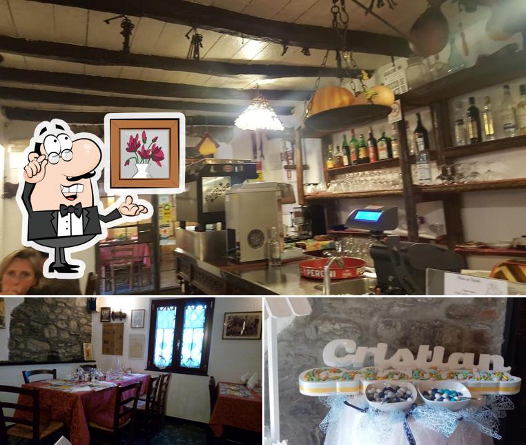 Dai un’occhiata alla foto che mostra la interni e cibo di Trattoria Pedun