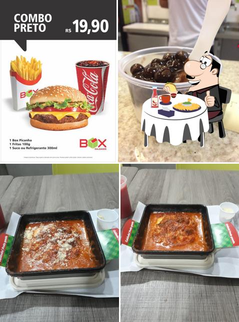 Hambúrguer em Box Lanches