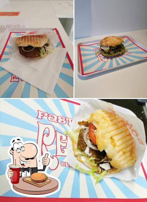 Prova un hamburger a Fast food Retro