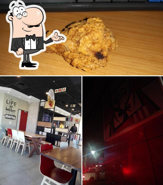 The picture of interior and food at KFC Nina Park