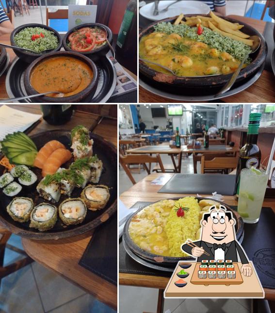 Escolha diversas opções de sushi