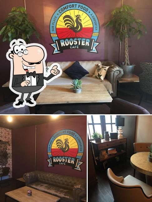 El interior de Rooster café