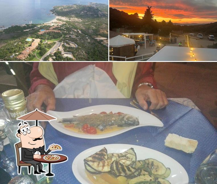 Tra le diverse cose da Trattoria Barbagia al Mare si possono trovare la esterno e cibo