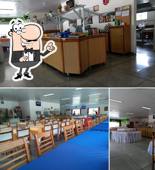 O interior do Churrascaria Araucária