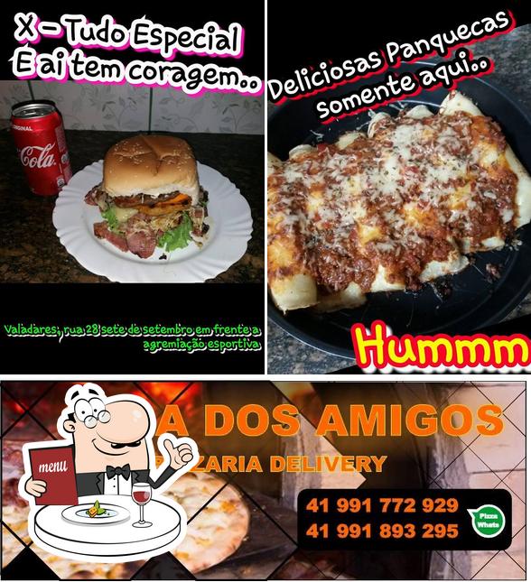 Comida em Pizzaria Casa Dos Amigos