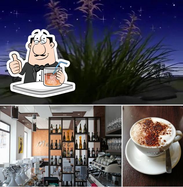 Questa è la immagine che presenta la bevanda e esterno di Bistrot Margot