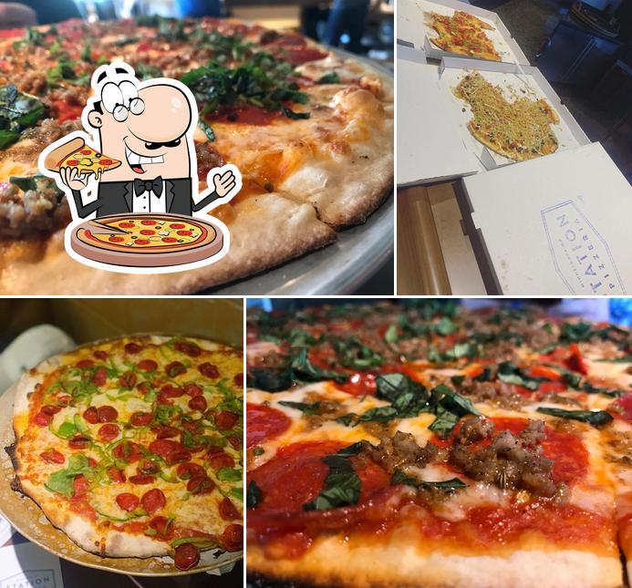Try out pizza at Station Pizzeria