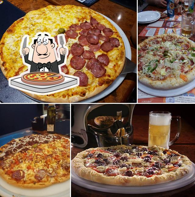 Escolha diversos tipos de pizza