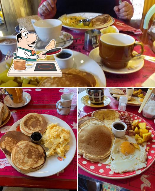 Pancakes à Quebec cafe