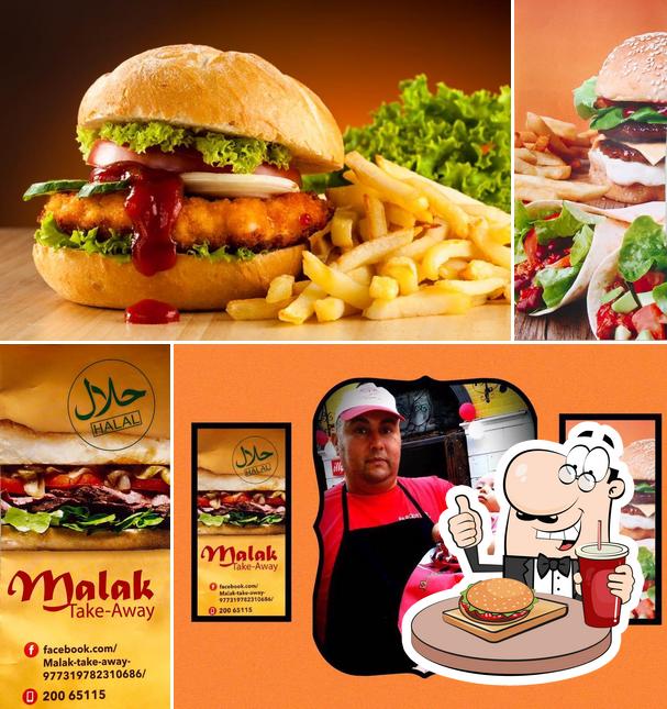 Try out a burger at Malak Take-Away