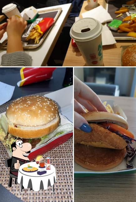 Commandez un hamburger à McDonald's