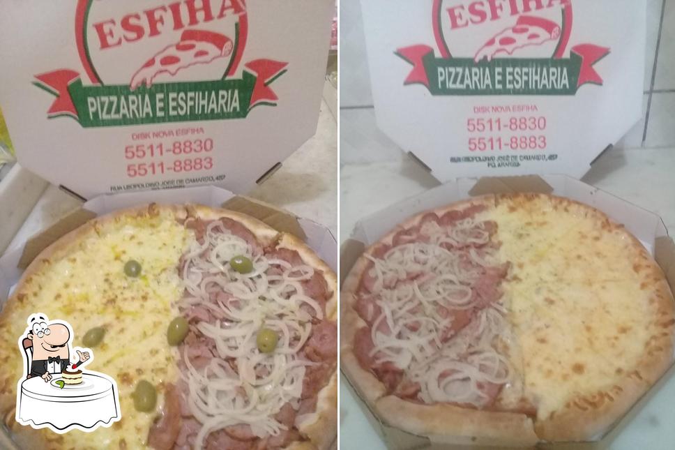 Pizzaria e Esfiharia Nova Esfiha 1 provê uma escolha de sobremesas