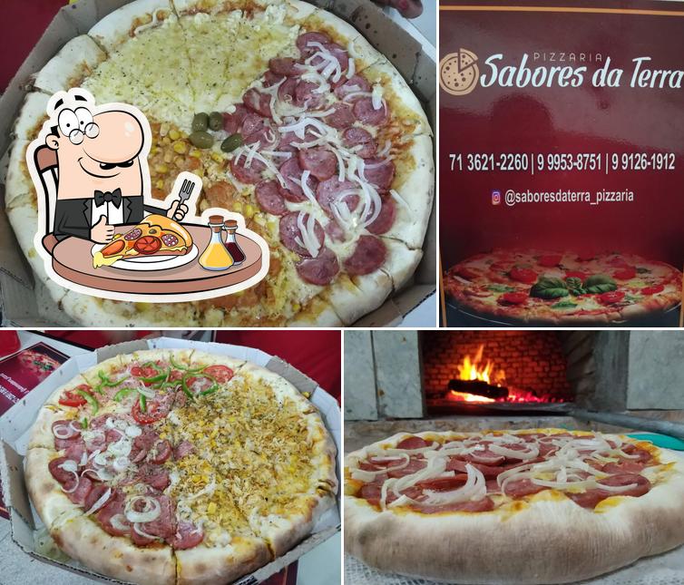 Experimente pizza no sabor da terra