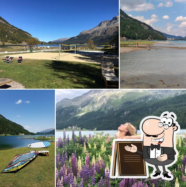 Gli esterni di Beach Club Sils