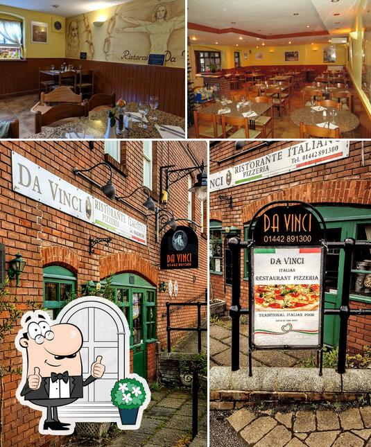 The picture of exterior and interior at Da Vinci Restaurant Pizzeria