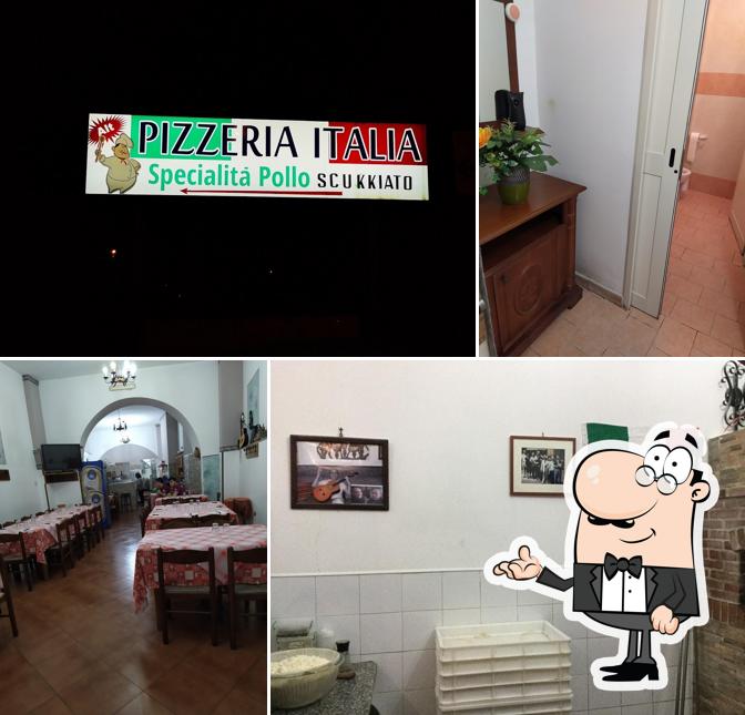 Gli interni di Pizzeria italia