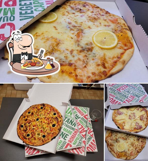 Pick pizza at Limagne Pizza