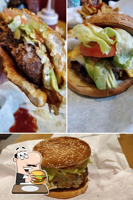 Order a burger at Buffalo Burger