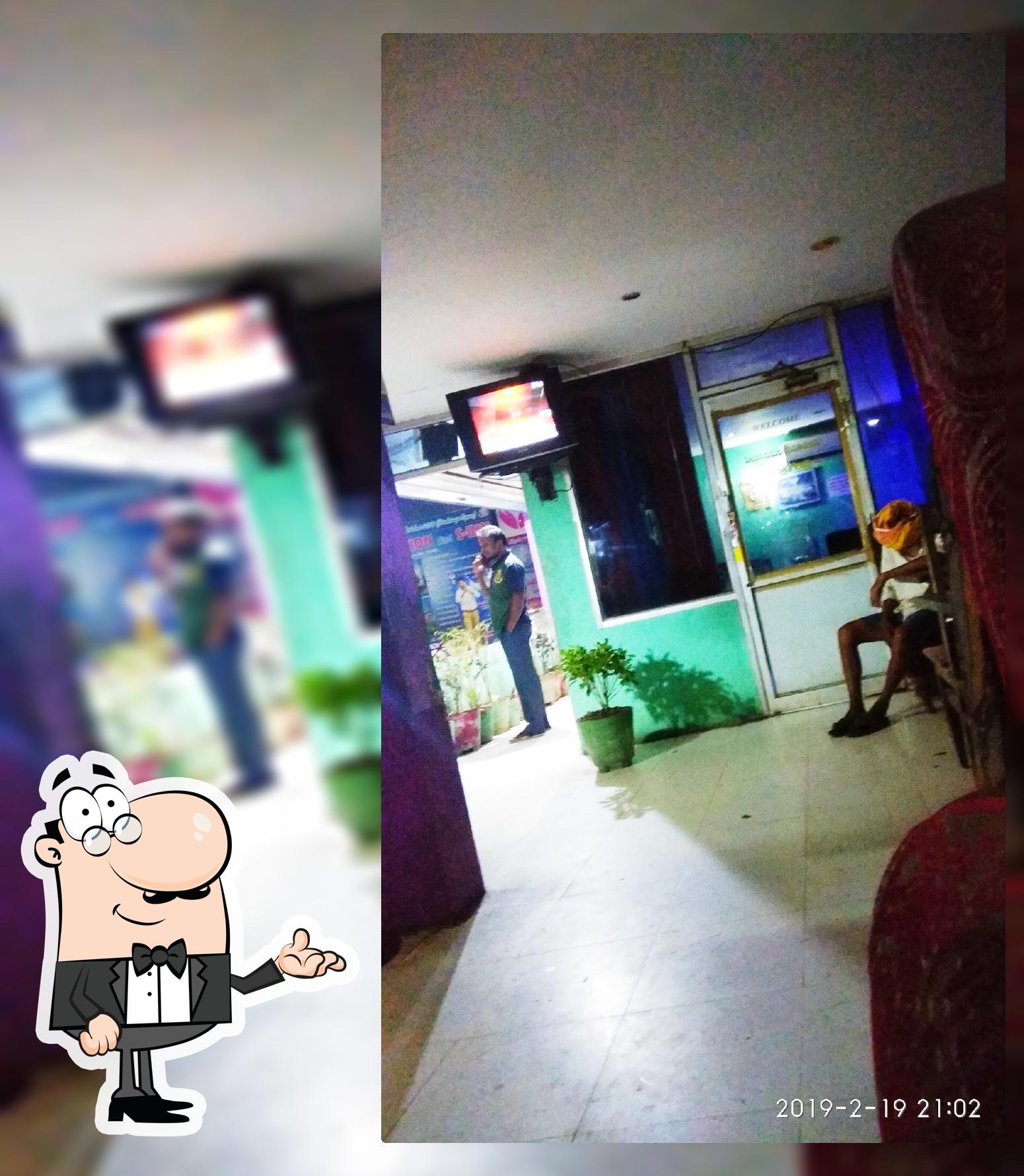 The interior of JK Family Restaurent జేకే ఫ్యామిలీ రెస్టారెంట్