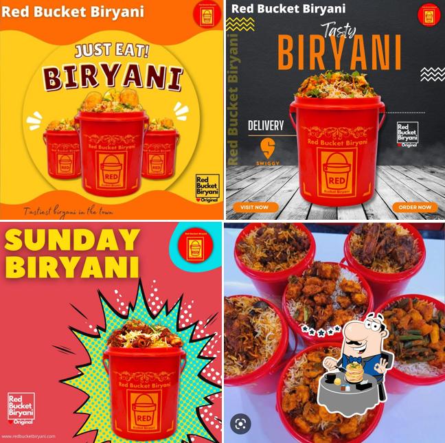 Food at Red Bucket Biryani